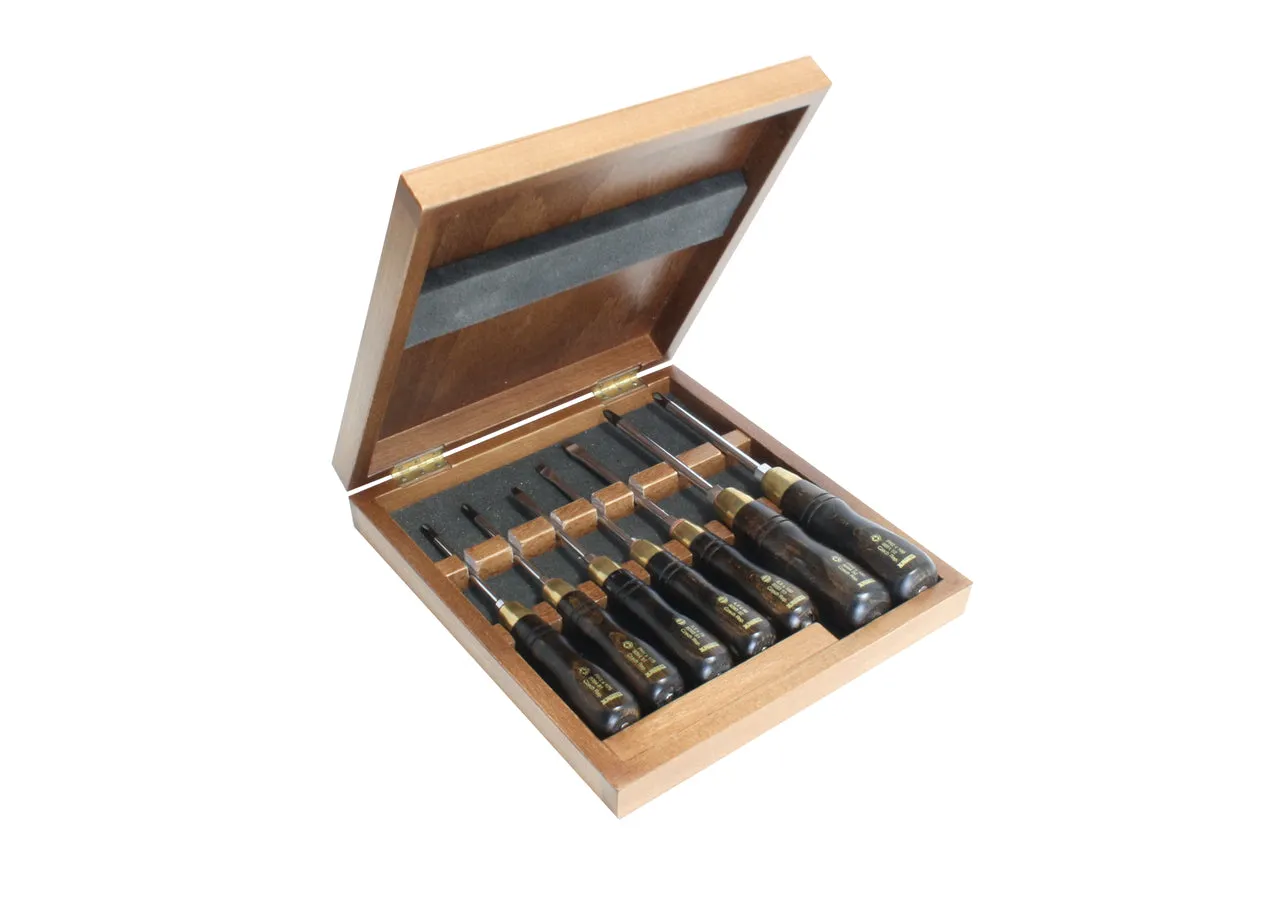 Narex 7 Piece Screwdriver Set in Wood Presentation Box (858110)