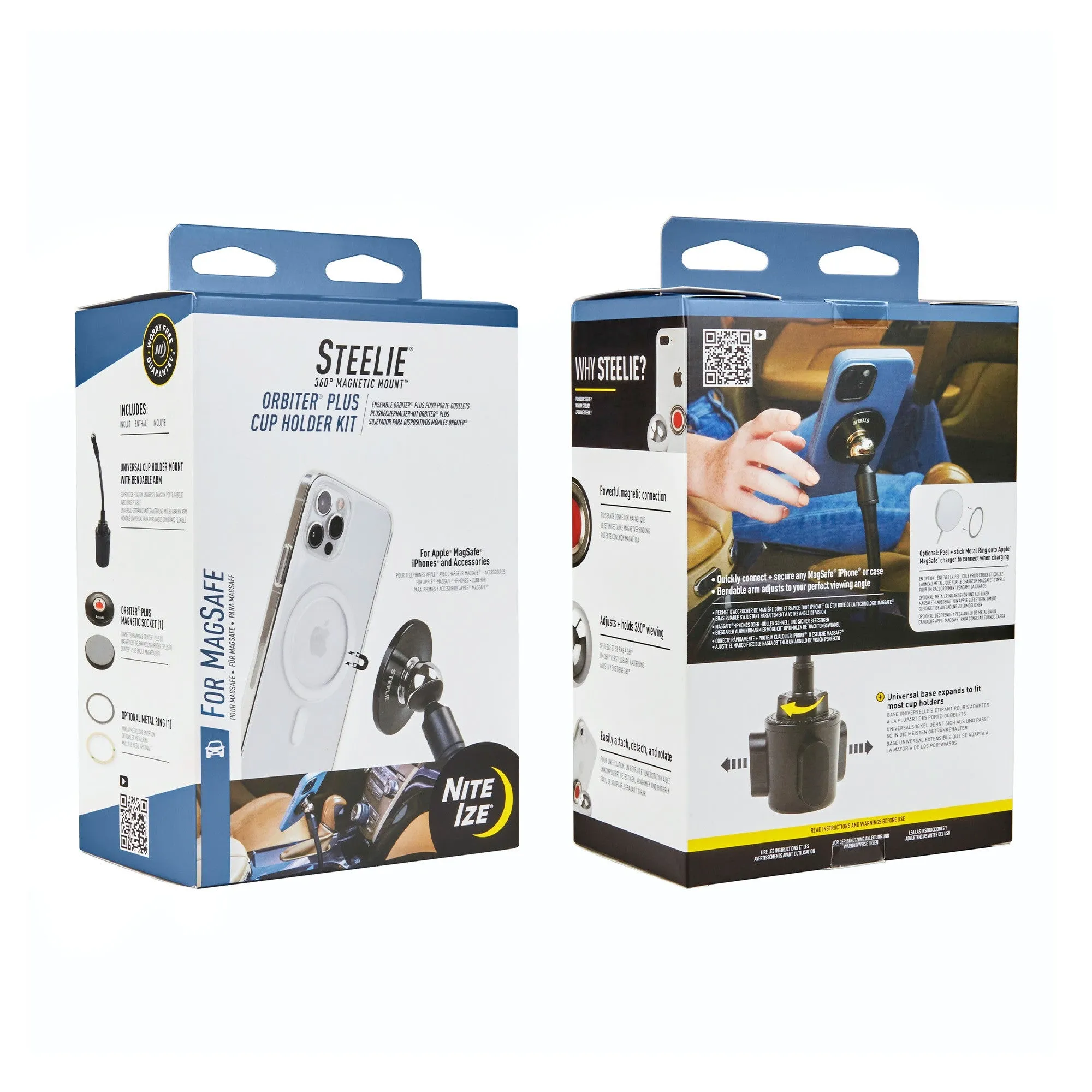 Nite Ize Steelie Orbiter Plus Cup Holder Kit - 15-12721