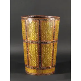 Painted Wooden Bin From Rajasthan