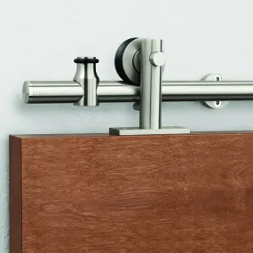 Pemko W80D/6 Black Powder Coated Stainless Steel Sliding Wood Door Track System -  78.75" Length
