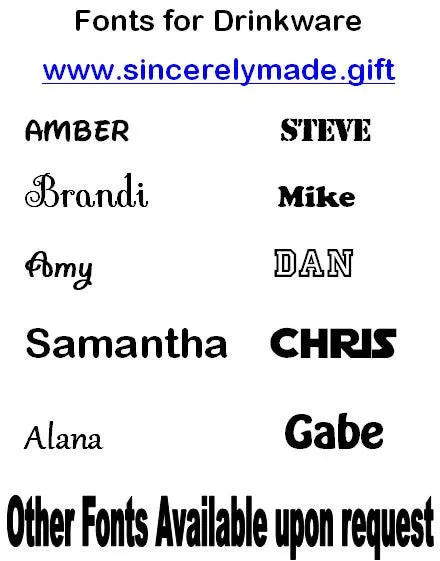 Personalized Tall Skinny Tumblers
