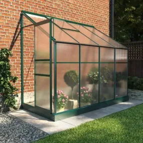 Polycarbonate Lean-To Greenhouse 4' x 8'
