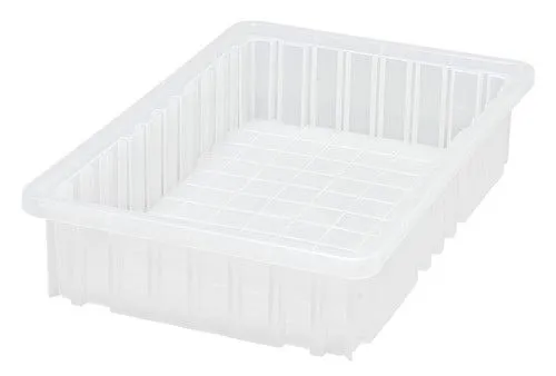 Quantum DG92035CL Clear-View Dividable Grid Containers, 10.88" x 16.5" x 3.5"