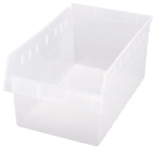 Quantum QSB810CL Clear-View Store-Max Shelf Bins, 11.13" x 17.88" x 8"