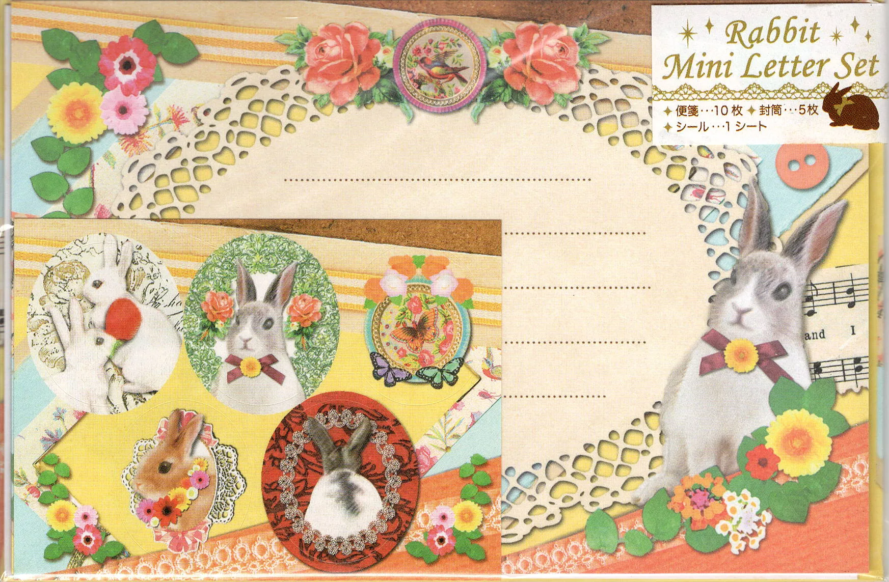 Rabbit Mini Letter Set