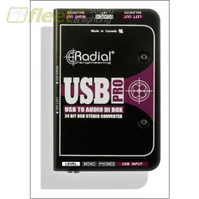 Radial USB PRO DI USB Interface Direct Box