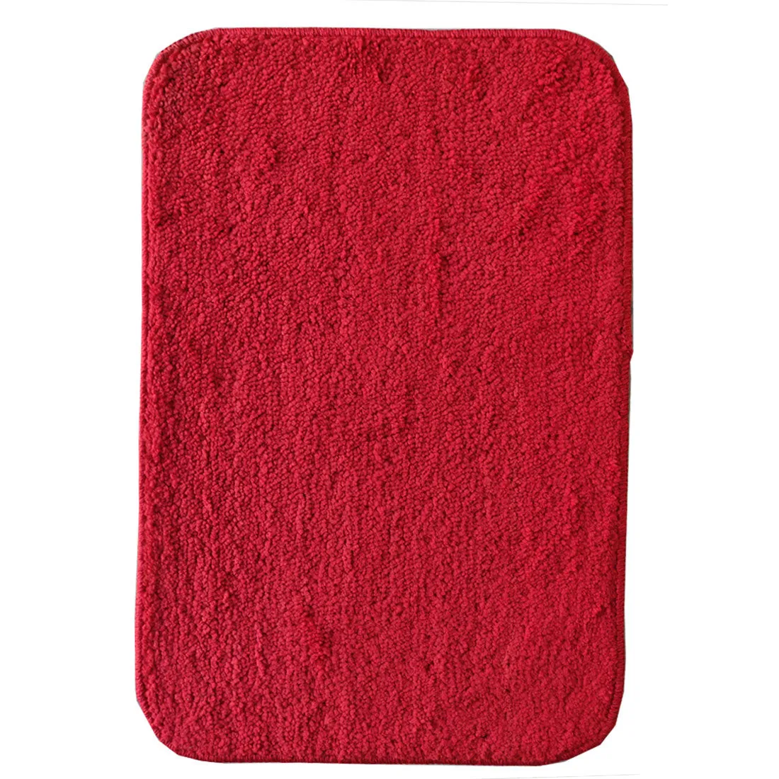 Red Anti-Slip Bath Mats - Set Of 2 (60*40cm)