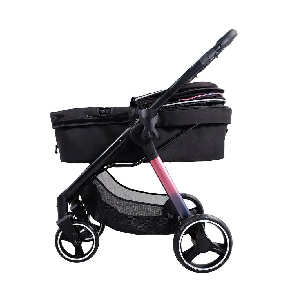 Retro Luxe Pet Stroller For Pets Up To 30kg - Prism Black