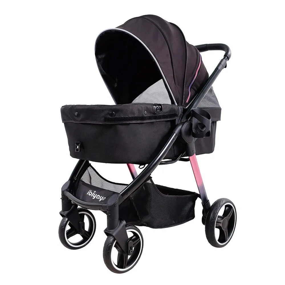 Retro Luxe Pet Stroller For Pets Up To 30kg - Prism Black