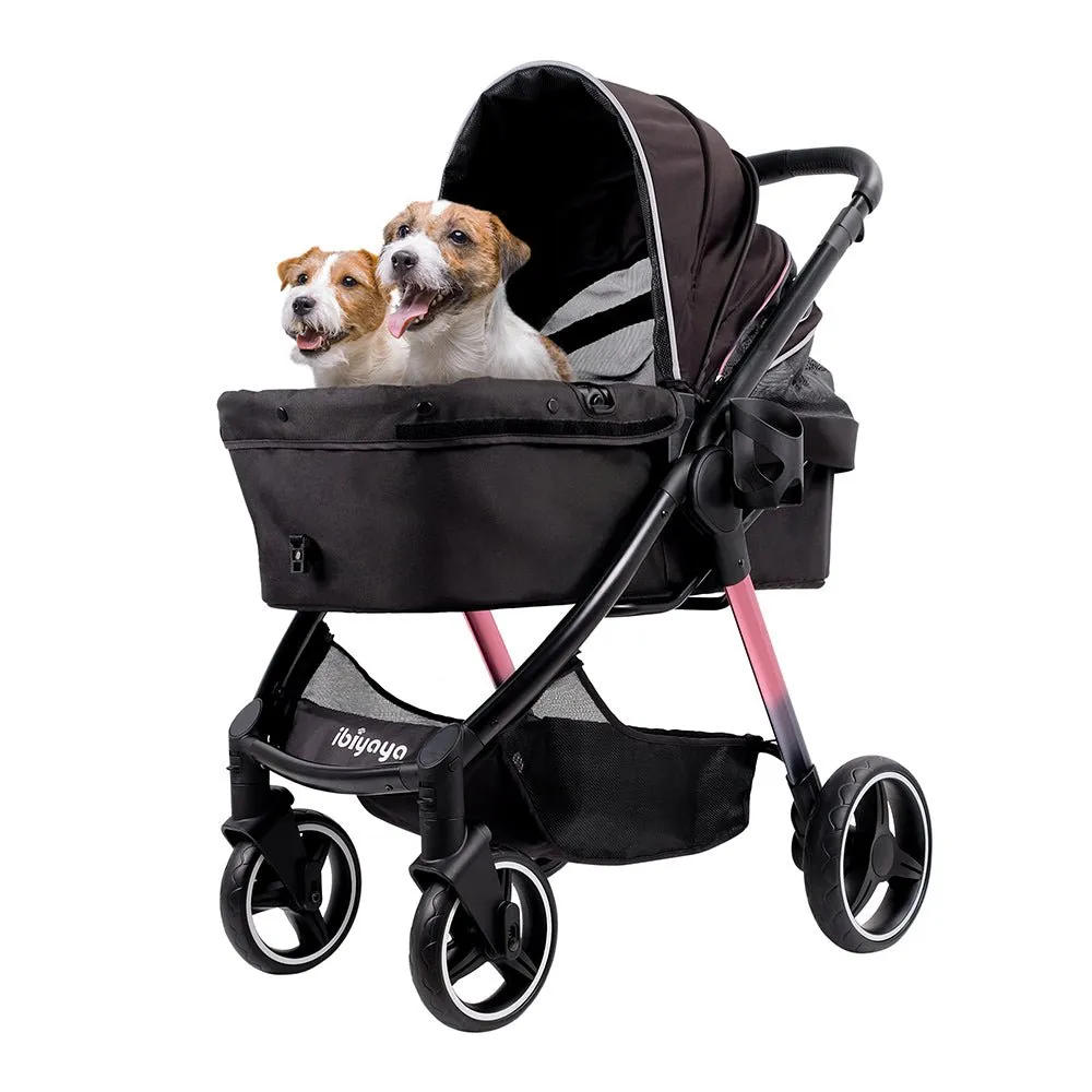 Retro Luxe Pet Stroller For Pets Up To 30kg - Prism Black