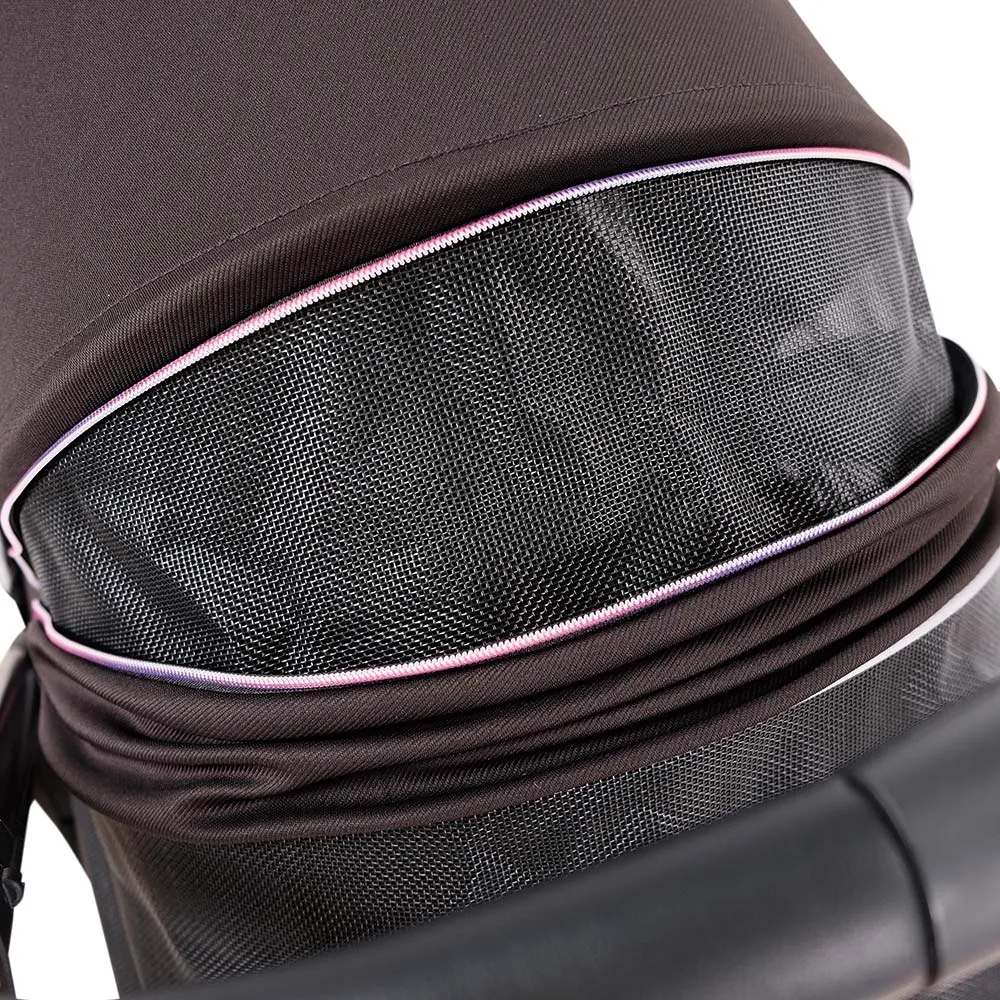 Retro Luxe Pet Stroller For Pets Up To 30kg - Prism Black