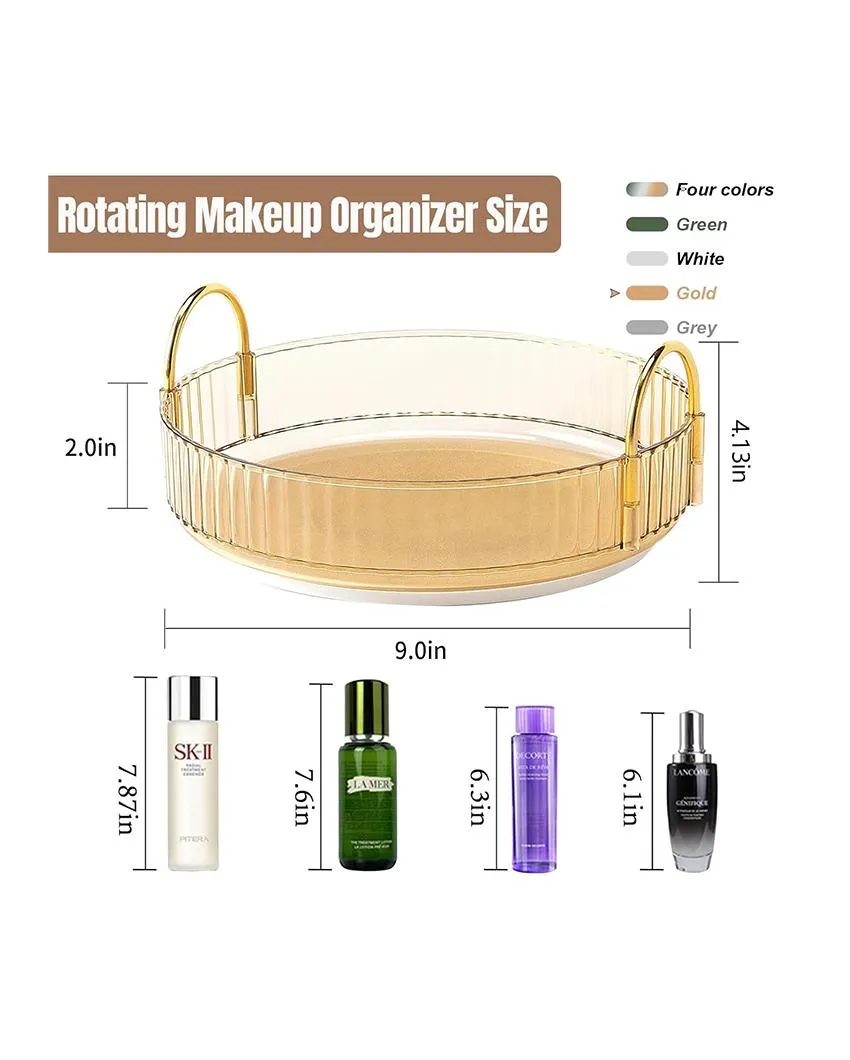 Rotating Makeup Plastic Organiser