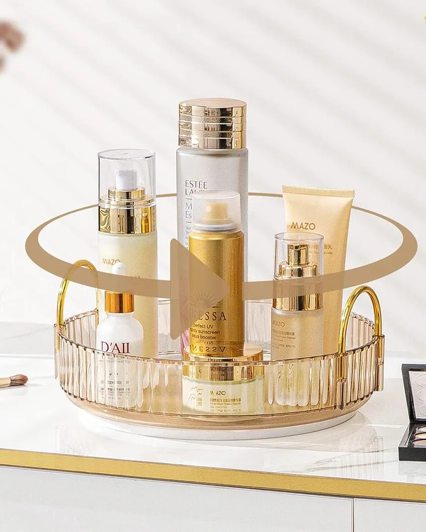 Rotating Makeup Plastic Organiser