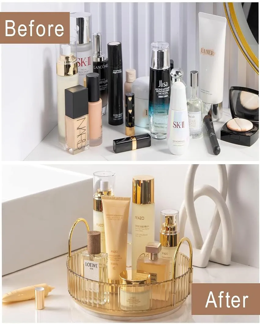 Rotating Makeup Plastic Organiser