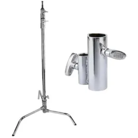 Rotolight 20-Inch Chrome-Plated C-Stand and Adapter Bundle