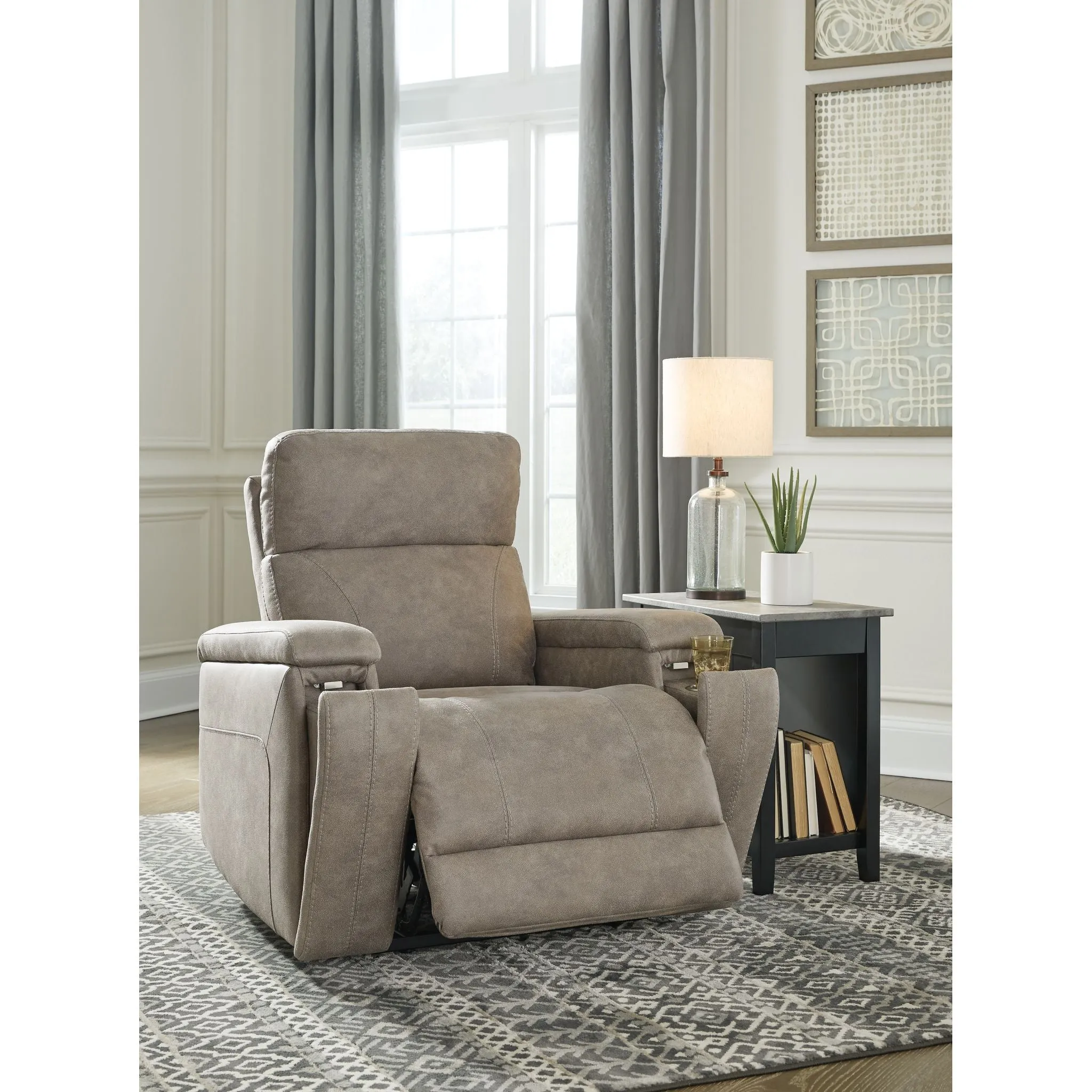 Rowlett Power Recliner - Fog