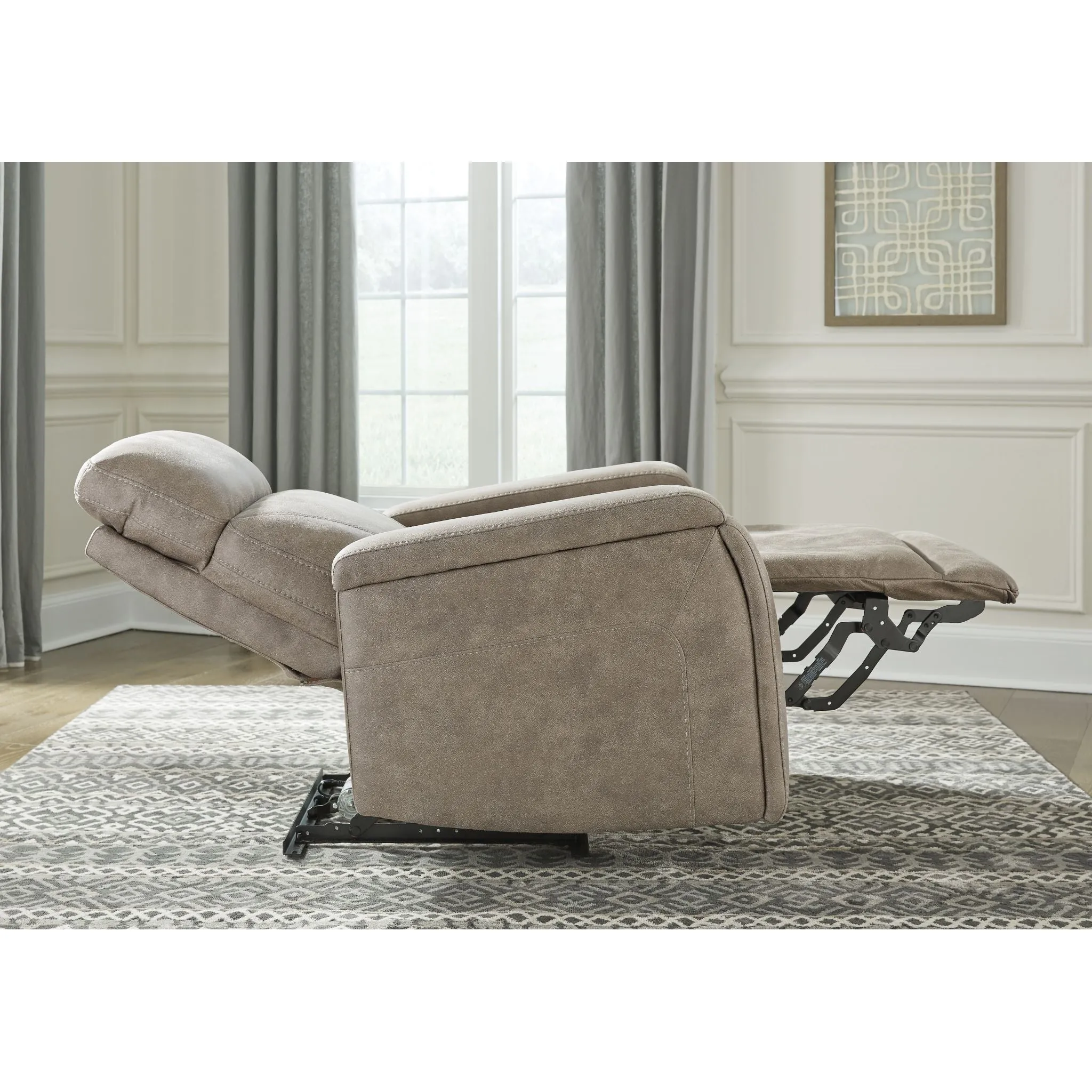 Rowlett Power Recliner - Fog