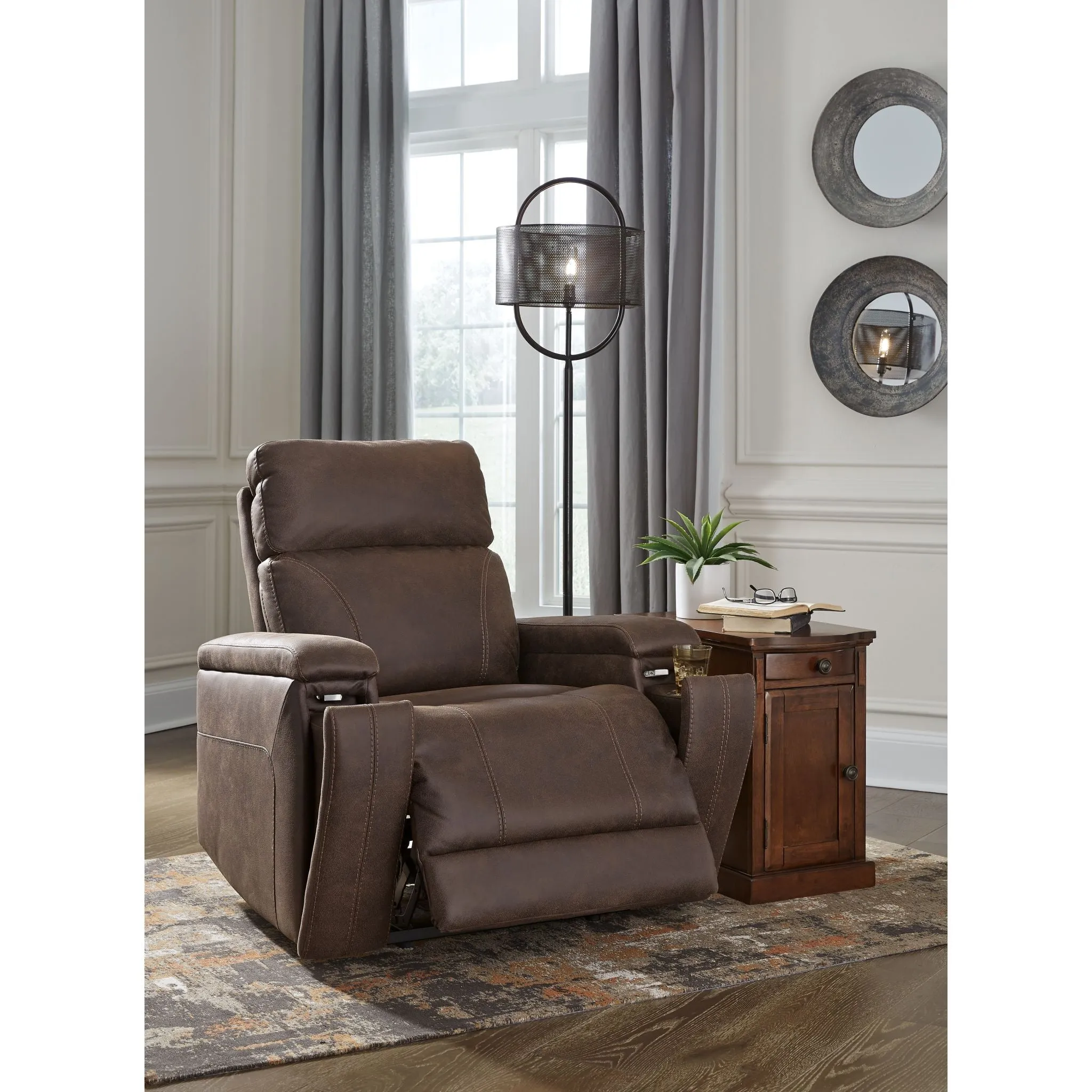 Rowlett Power Recliner - Walnut