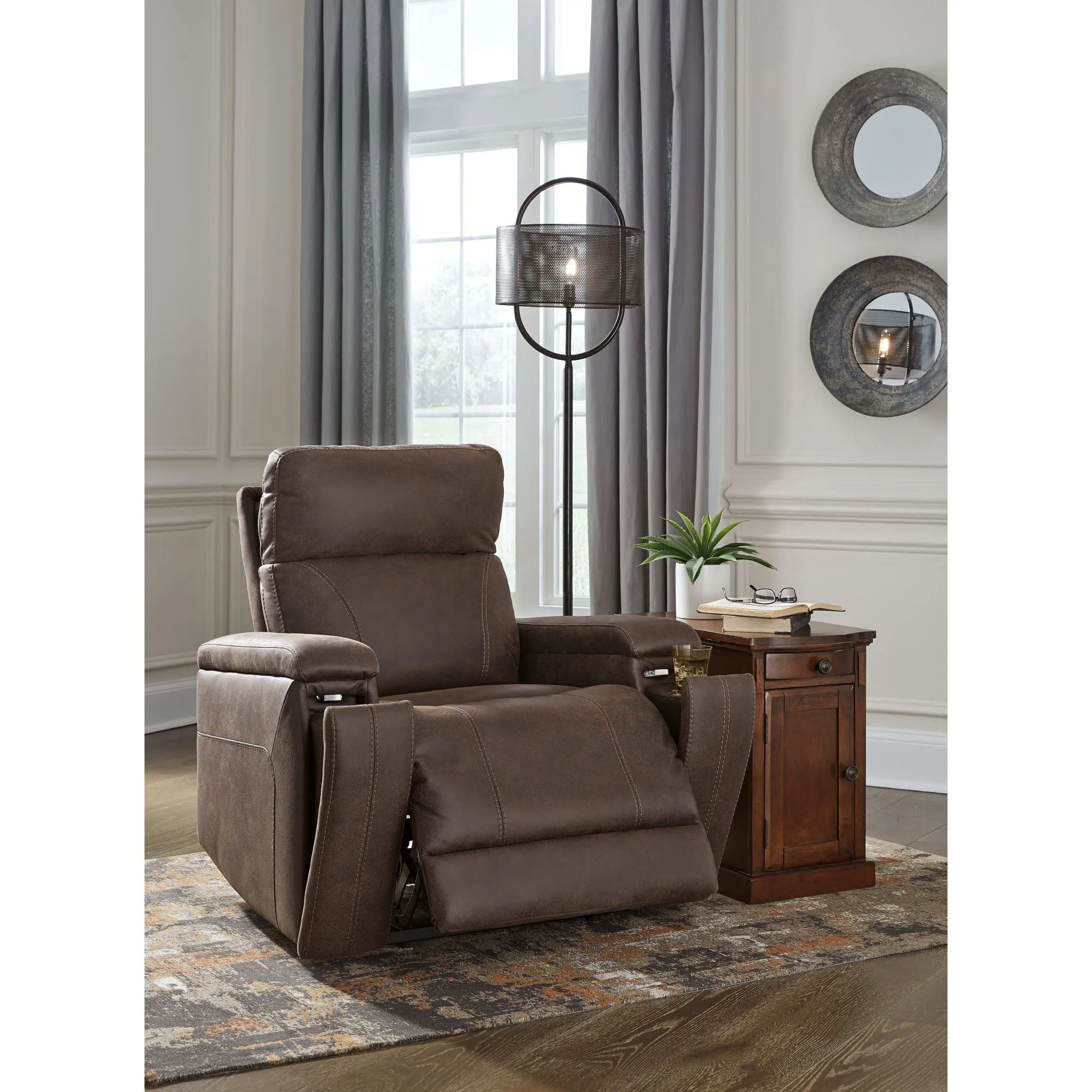 Rowlett Power Recliner - Walnut