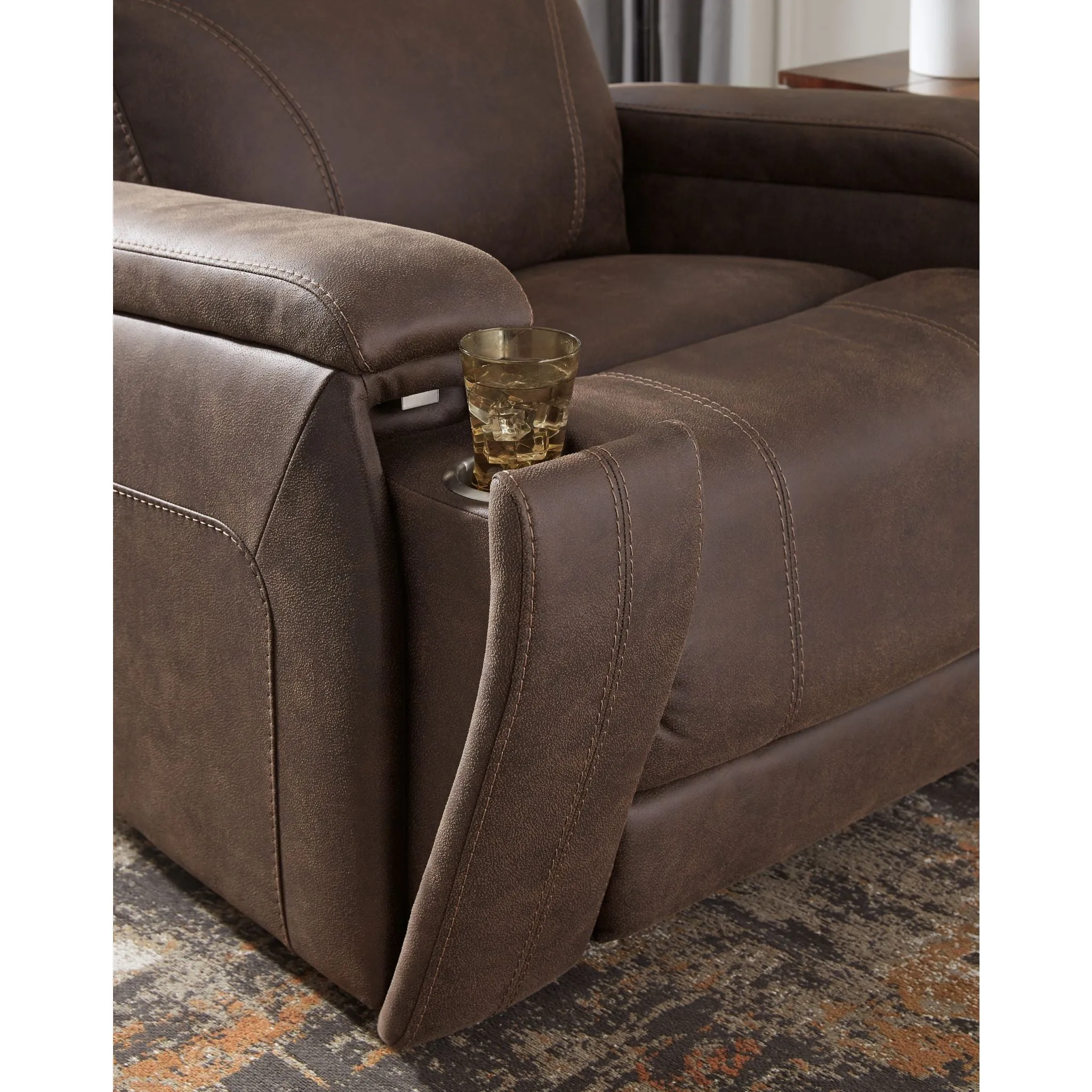 Rowlett Power Recliner - Walnut
