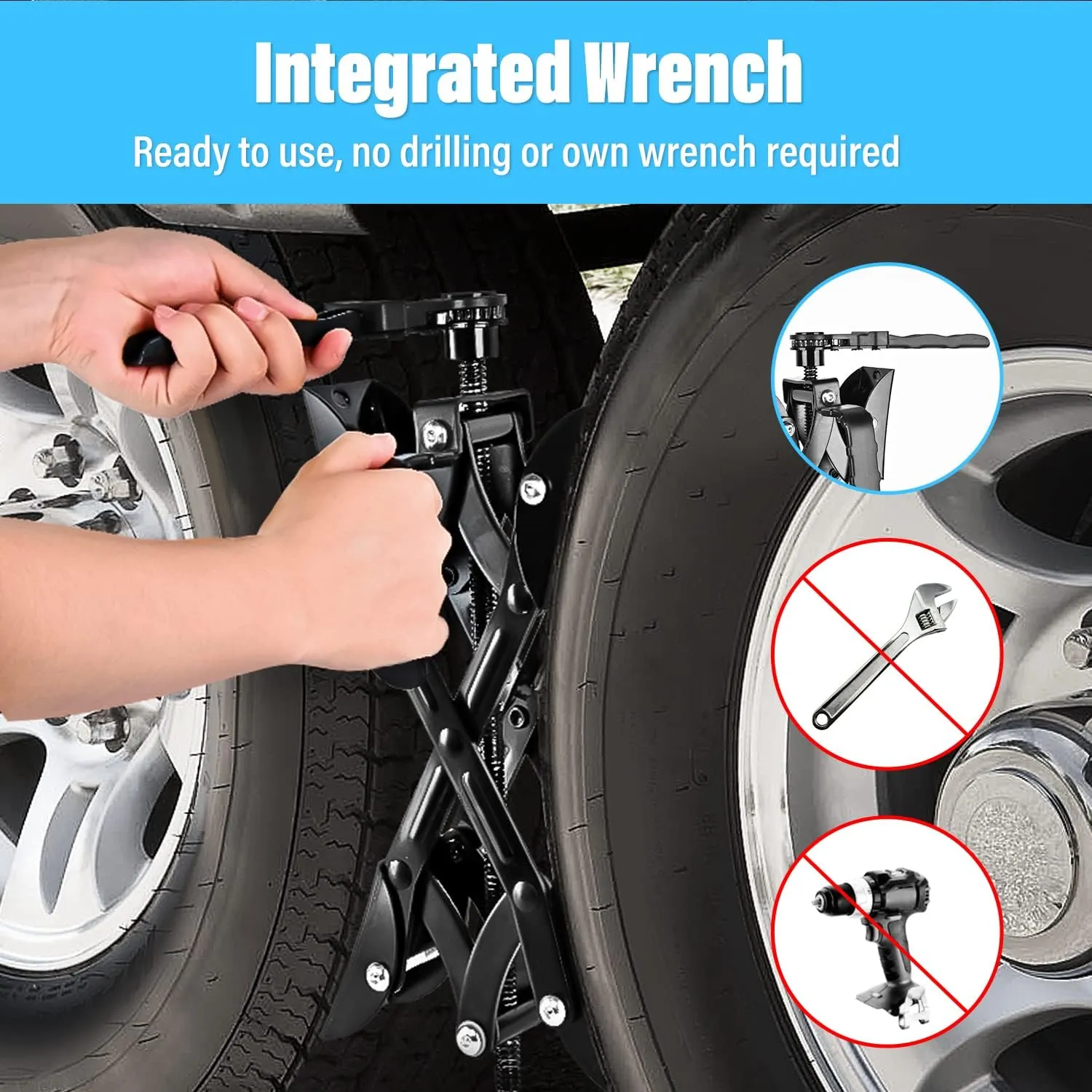 RV Wheel Chock Stabilizer