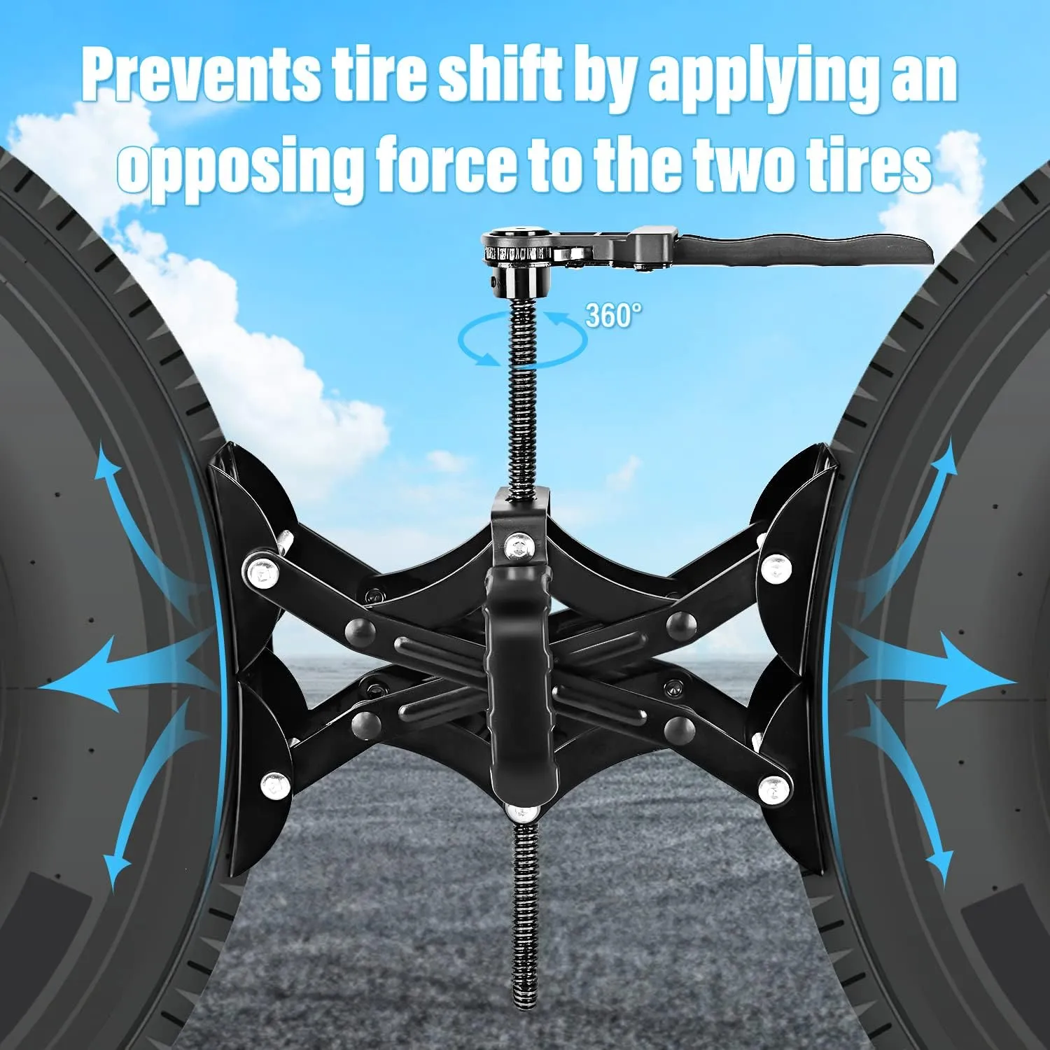 RV Wheel Chock Stabilizer