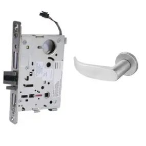 Sargent 60-RX-8270-12V-LNP-26D Electric Mortise Lock, Fail Safe, Request To Exit, 12V, LFIC Less Core, LN Rose, P Lever, Satin Chrome