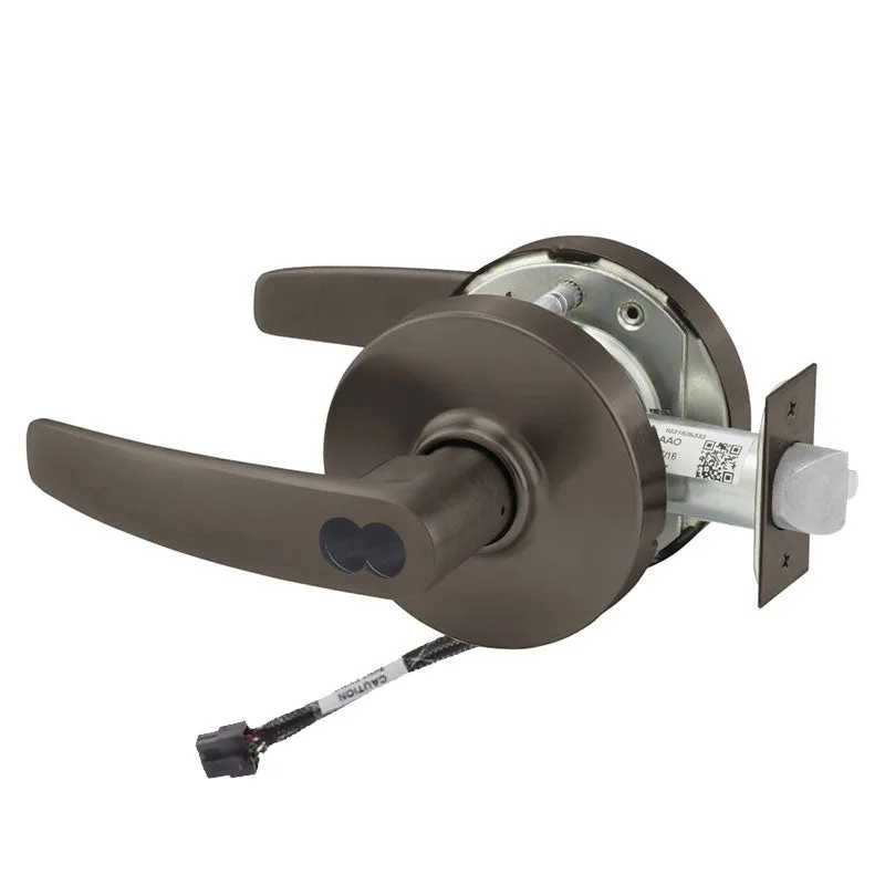 Sargent 70-10XG71-LB Fail Secure Cylindrical Electromechanical Lock, SFIC Less Core, L Rose, B Lever, Grade 1