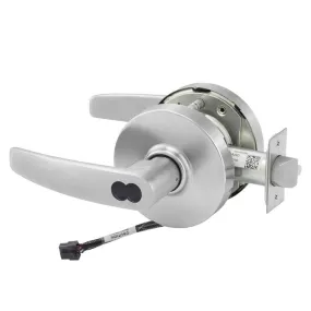 Sargent 70-10XG71-LB Fail Secure Cylindrical Electromechanical Lock, SFIC Less Core, L Rose, B Lever, Grade 1