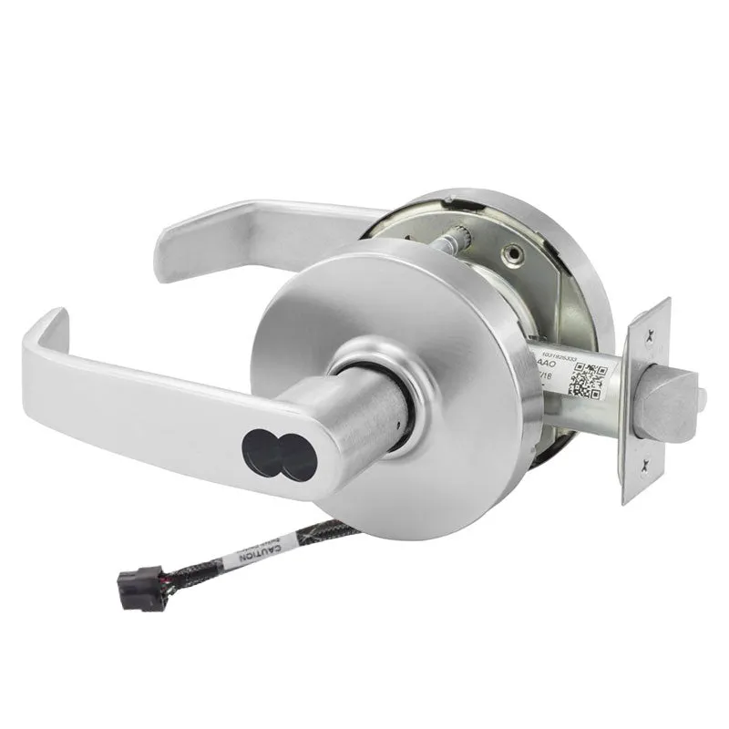 Sargent 70-10XG71-LL Fail Secure Cylindrical Electromechanical Lock, SFIC Less Core, L Rose, L Lever, Grade 1