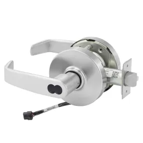 Sargent 70-10XG71-LL Fail Secure Cylindrical Electromechanical Lock, SFIC Less Core, L Rose, L Lever, Grade 1