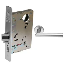 Sargent 8215-LNMI Passage or Closet Mortise Lock, MI - Lever, LN - Rose, Field Reversible