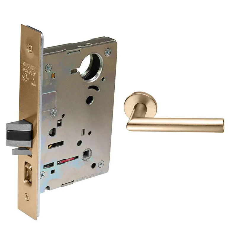 Sargent 8215-LNMI Passage or Closet Mortise Lock, MI - Lever, LN - Rose, Field Reversible