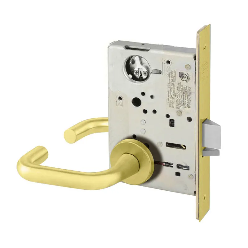 Sargent LC-8205-LNJ Office or Entry Mortise Lock, J - Lever, LN - Rose, Field Reversible, Less Cylinder