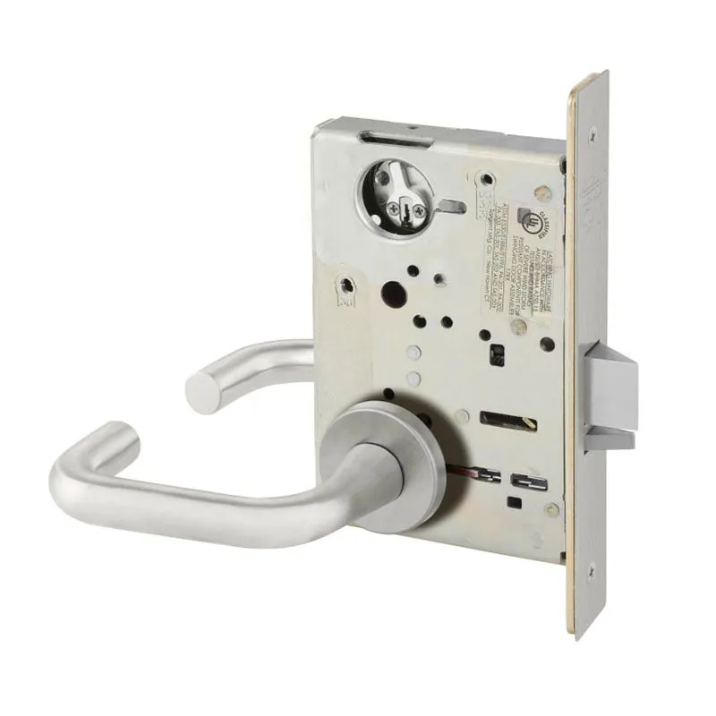Sargent LC-8251-LNJ Storeroom Deadbolt Mortise Lock, J - Lever, LN - Rose, Field Reversible, Less Cylinder