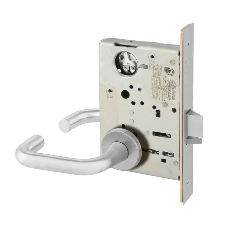 Sargent LC-8251-LNJ Storeroom Deadbolt Mortise Lock, J - Lever, LN - Rose, Field Reversible, Less Cylinder