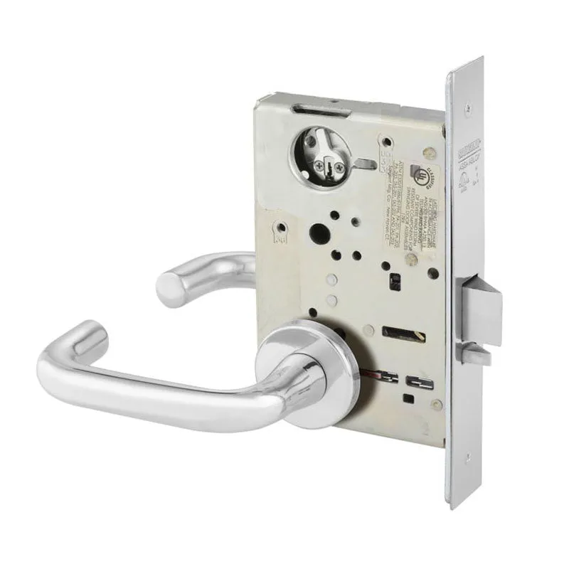 Sargent LC-8251-LNJ Storeroom Deadbolt Mortise Lock, J - Lever, LN - Rose, Field Reversible, Less Cylinder