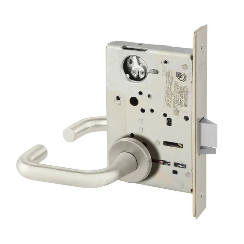 Sargent LC-8251-LNJ Storeroom Deadbolt Mortise Lock, J - Lever, LN - Rose, Field Reversible, Less Cylinder