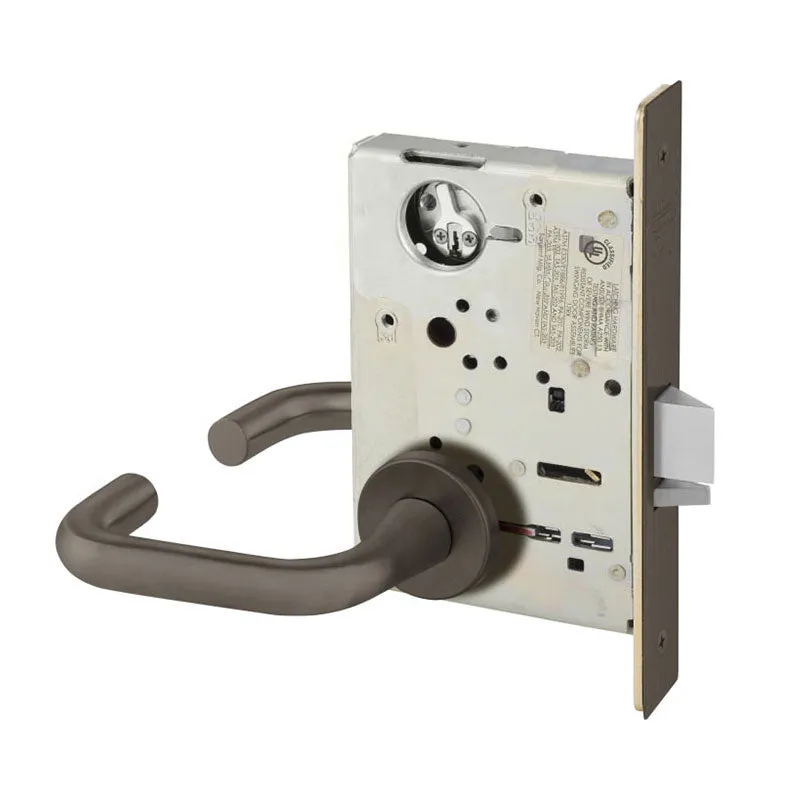 Sargent LC-8251-LNJ Storeroom Deadbolt Mortise Lock, J - Lever, LN - Rose, Field Reversible, Less Cylinder