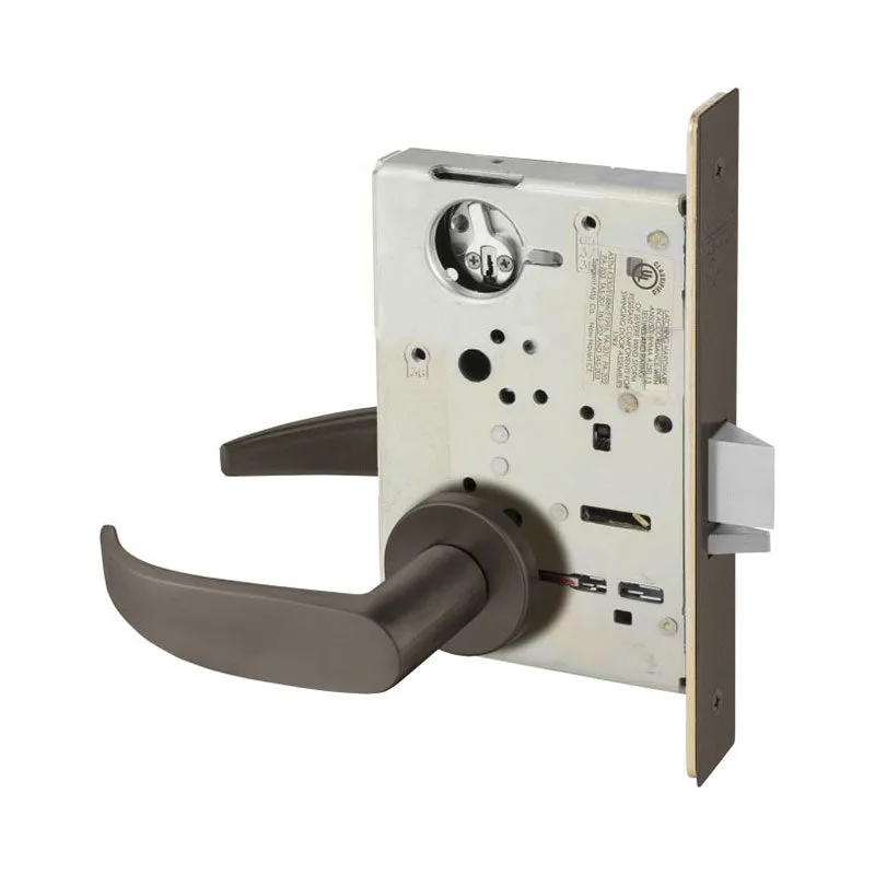 Sargent LC-8251-LNP Storeroom Deadbolt Mortise Lock, P - Lever, LN - Rose, Field Reversible, Less Cylinder