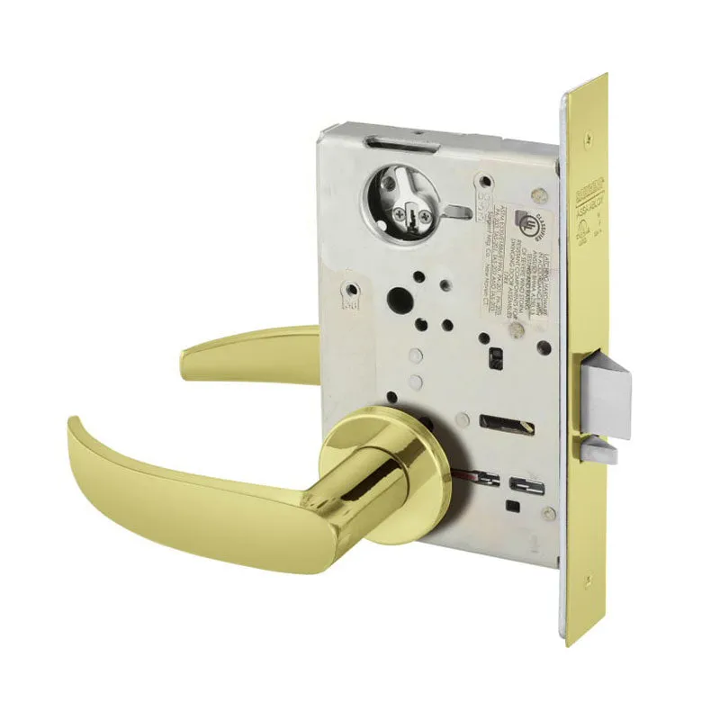Sargent LC-8251-LNP Storeroom Deadbolt Mortise Lock, P - Lever, LN - Rose, Field Reversible, Less Cylinder