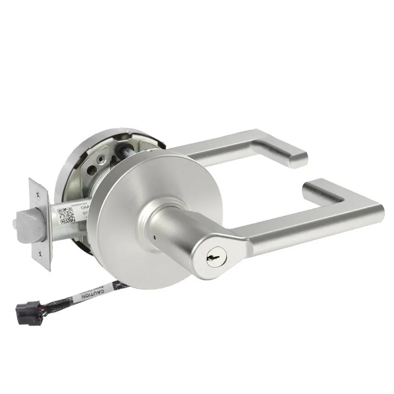 Sargent RX-10XG71-LND Fail Secure Cylindrical Electromechanical Lock - Request to Exit, LA Keyway, L Rose, ND Lever, Grade 1