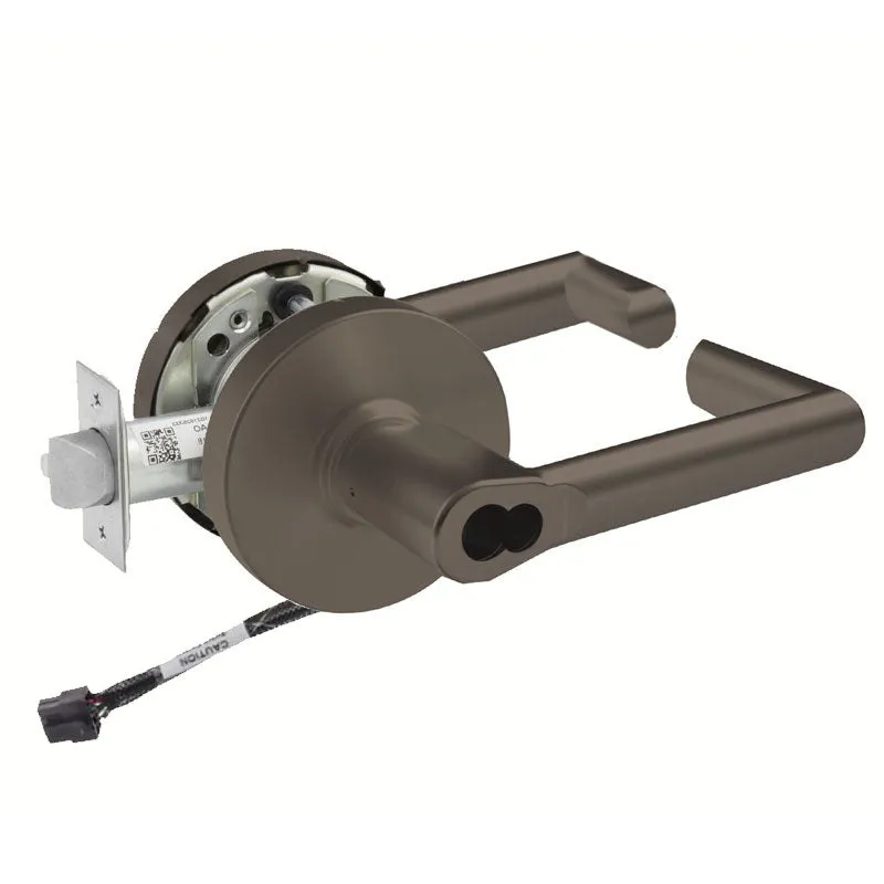 Sargent RX-60-10XG71-LMW Fail Secure Cylindrical Electromechanical Lock - Request to Exit, LFIC Less Core, L Rose, MW Lever, Grade 1