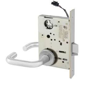Sargent RX-LC-8237-12V-LNJ Classroom 12V Electrified Mortise Lock, LN Rose, J Lever, RX Switch, Less Cylinder