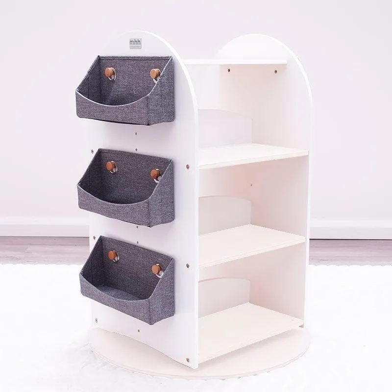 SCRATCH AND DENT Rotating Bookshelf