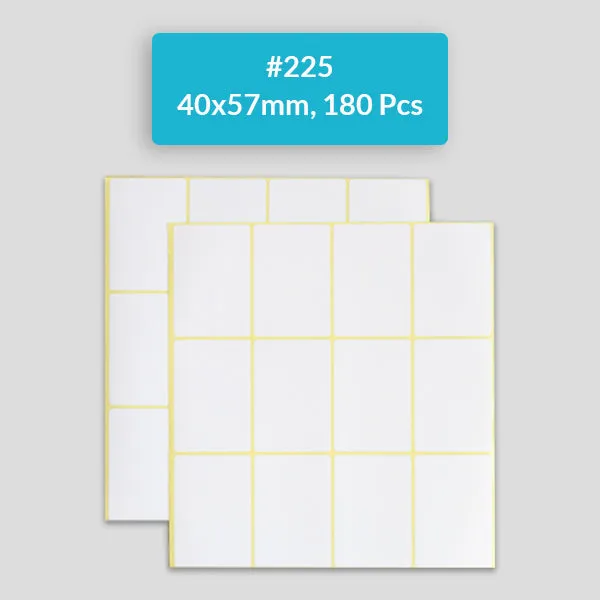 Self Adhesive Sticky White Labels 15 Sheets A5 Pack