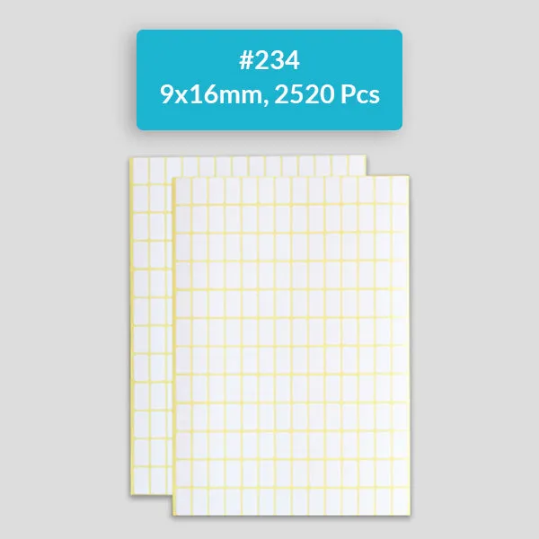 Self Adhesive Sticky White Labels 15 Sheets A5 Pack