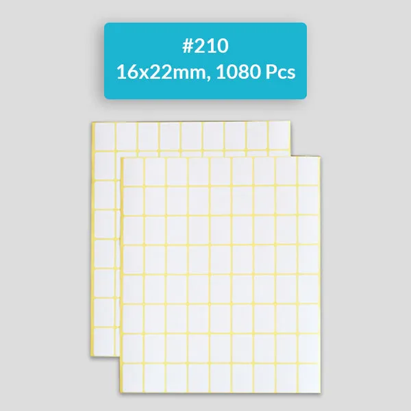 Self Adhesive Sticky White Labels 15 Sheets A5 Pack