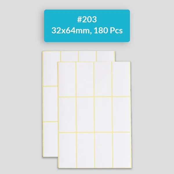 Self Adhesive Sticky White Labels 15 Sheets A5 Pack