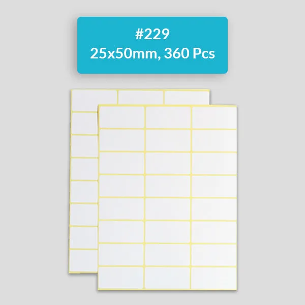 Self Adhesive Sticky White Labels 15 Sheets A5 Pack